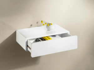 CASSY Shelf with Drawer | White | 51x27.5x13.5cm