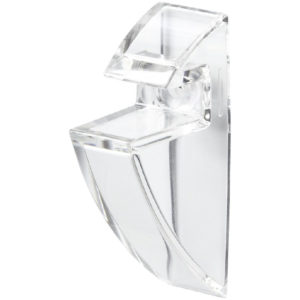 0.8cm transparent Shelf Clips (pair)