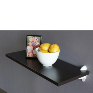 Espresso/White Shelf Kit 80x25x1.9cm