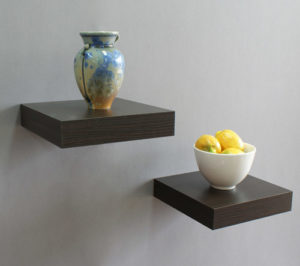 Floating shelves | Mocca | 25x25x5cm | Double deal!