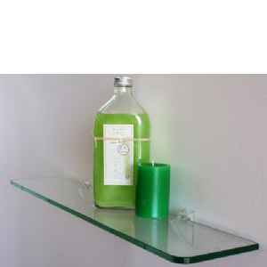 Transparent Glass Shelf Kit 60x12x0.8cm