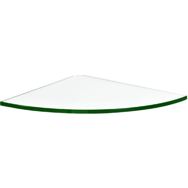 Glass Corner Shelf <br> 25x25x0.8cm