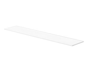 115x20x1cm White Glass Shelf