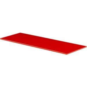 Red Glass Shelf <br> 80x20x0.8cm