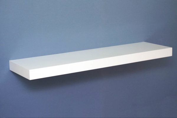 Floating Shelf | Gloss White | 90x25x5cm - Image 4