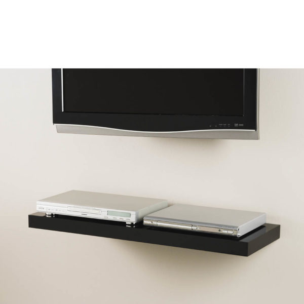 Black Floating Shelf 115x30x5cm