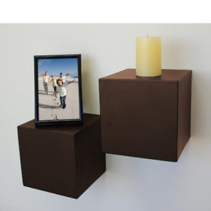 Espresso Block Floating Shelf  15x15x15cm