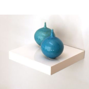 Gloss White Floating Shelf 25x25x3.8cm