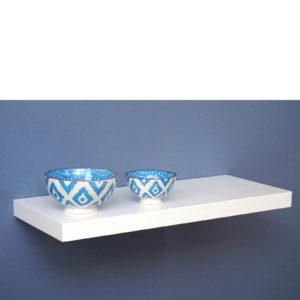 Satin White Floating Shelf 60x25x3.8cm