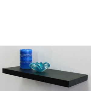 Satin Black Floating Shelf 60x25x3.8cm <br>