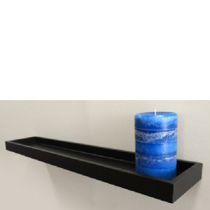 Black Floating Multi Shelf  80x15x4cm