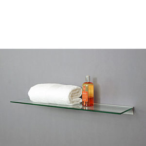 Square Glass Shelf Kit 80x20x0.8cm