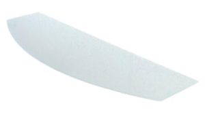 Curved Glass Shelf 60x20x0.6cm Crystal