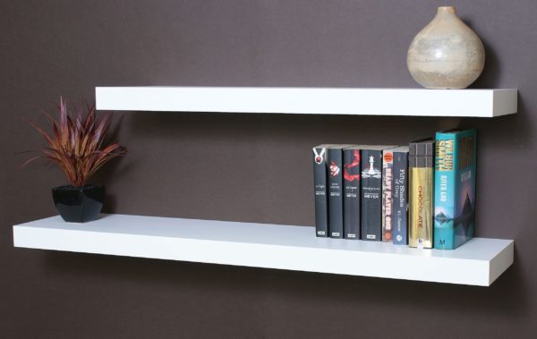 Floating Shelf Kit | Satin White | 150x30x5cm - Image 3