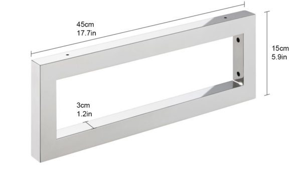 Chrome Sink Bracket 45cm Deep (EACH) - Image 3