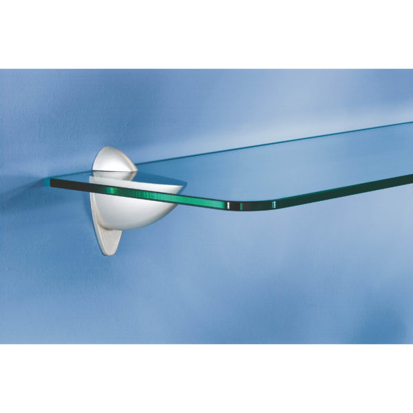 115x20x1cm White Glass Shelf - Image 5