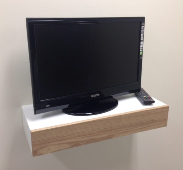 Floating Shelf with Ash Drawer 60x25x10cm - Image 2