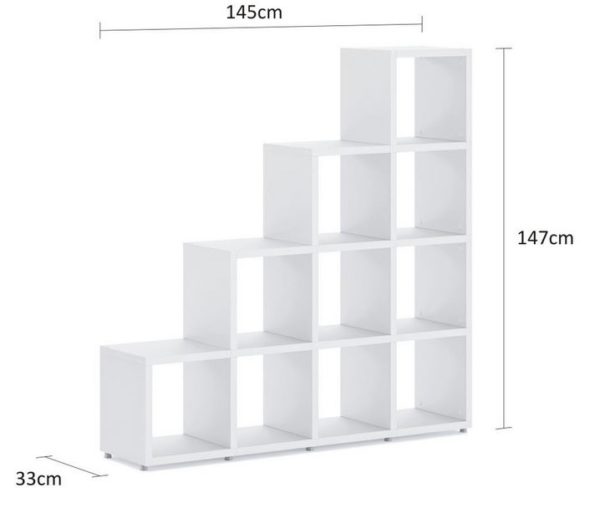 White Modular 4 Step <br> 145.2L x 145.2H x 32.8D - Image 3