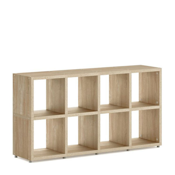 Modular 8 Cube Oak <br> 145.2L x 76H x 32.8D <br> (57.1×29.9×12.9in) - Image 2
