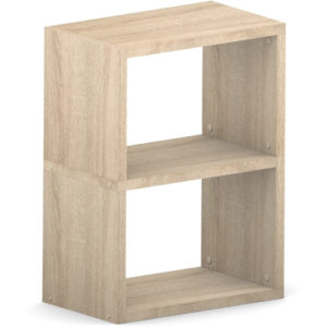 Double Wide Cube Oak <br> 59.8L x 76H x 32.8D