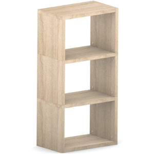 Oak Triple Wide Cube Oak <br> 109.6L x 59.8H x 32.8D <br> (43.1x23.5x12.9in)