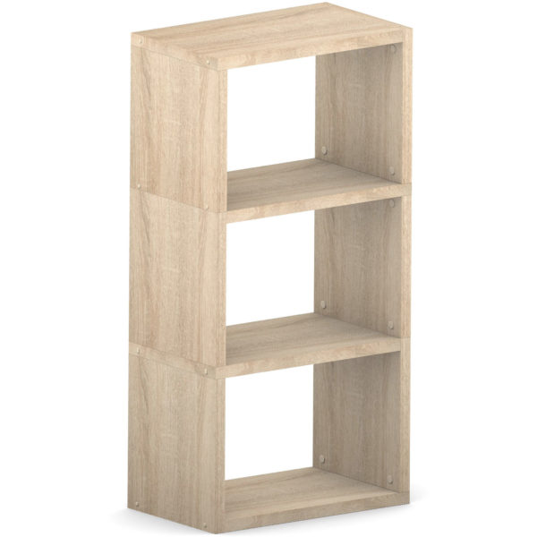 Oak Triple Wide Cube Oak <br> 109.6L x 59.8H x 32.8D <br> (43.1×23.5×12.9in)