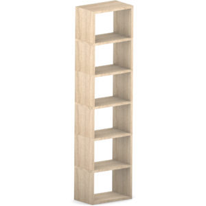 Modular 6 Wide Cube Oak <br> 59.8L x 216.4H x 32.8D