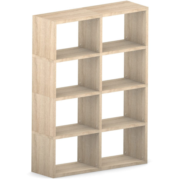Oak Modular 8×2 Wide Cube <br> 116.8L x 147H x 32.8D