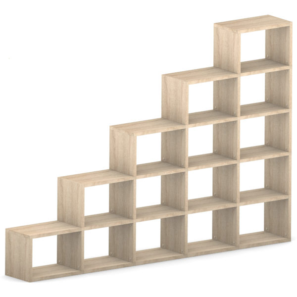Oak Modular Wide 5 Step <br> 287.8L x 180.8H x 32.8D