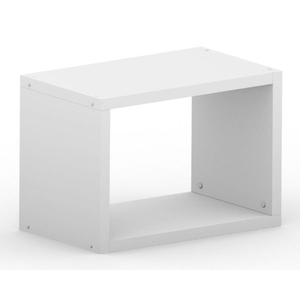 Single Wide Cube White <br> 59.8L x 40.4H x 32.8D