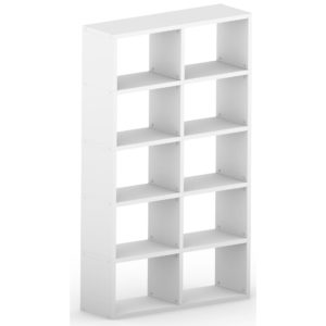 Modular 10 Wide Cube White <br> 116.8L x 180.8H x 32.8D