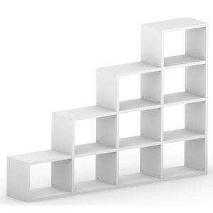 Modular Wide 4 Step White <br> 231L x 147H x 32.8D