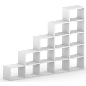 Modular Wide 5 Step White <br> 287.8L x 180.8H x 32.8D