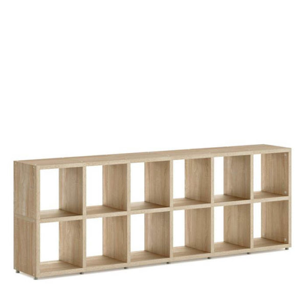 Modular 12 Horizontal Oak <br> 216.4L x 76H x 32.8D - Image 3