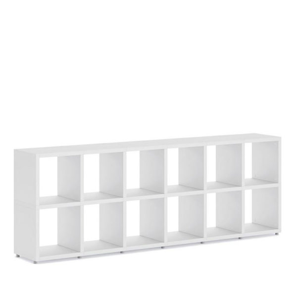 Modular 12 Horizontal White <br> 216.4L x 76H x 32.8D - Image 2