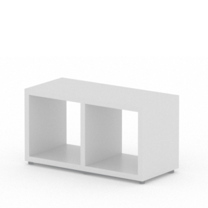 Modular Double White <br> 74L x 40.4H x 32.8D
