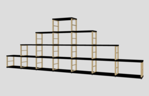 Boon maxx black & oak 7-5-3-1 pyramid