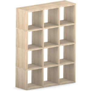 Modular 12 Cube Oak <br> 109.6L x 147.2H x 32.8D