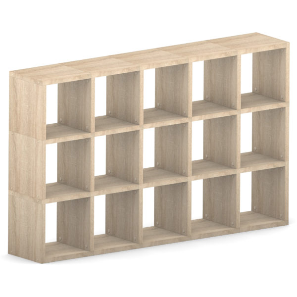 Oak Modular 3×5 Cube <br> 180.8L x 109.6H x 32.8D