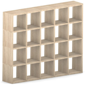 Modular 20 Cube Oak <br> 180.8L x 147.2H x 32.8D