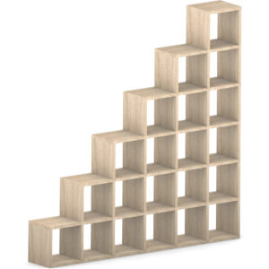 Modular 6 Step Oak <br> 216.4L x 218.4H x 32.8D