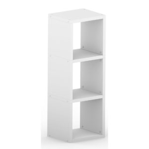 Modular Triple White <br> 38.4L x 111.6H x 32.8D
