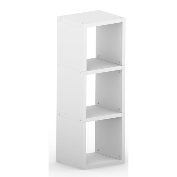 Modular Triple White <br> 38.4L x 111.6H x 32.8D