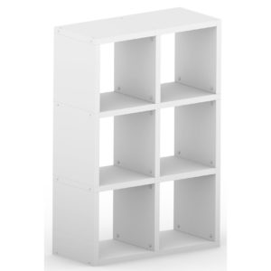 Modular 6 Cube White <br> 74L x 111.6H x 32.8D