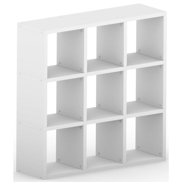 Modular 9 Cube White <br> 109.6L x 109.6H x 32.8D