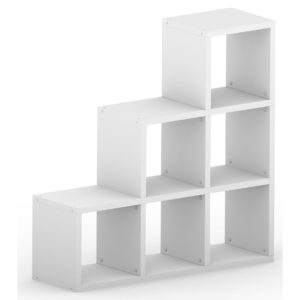 Modular 3 Step White <br> 109.6L x 111.6H x 32.8D