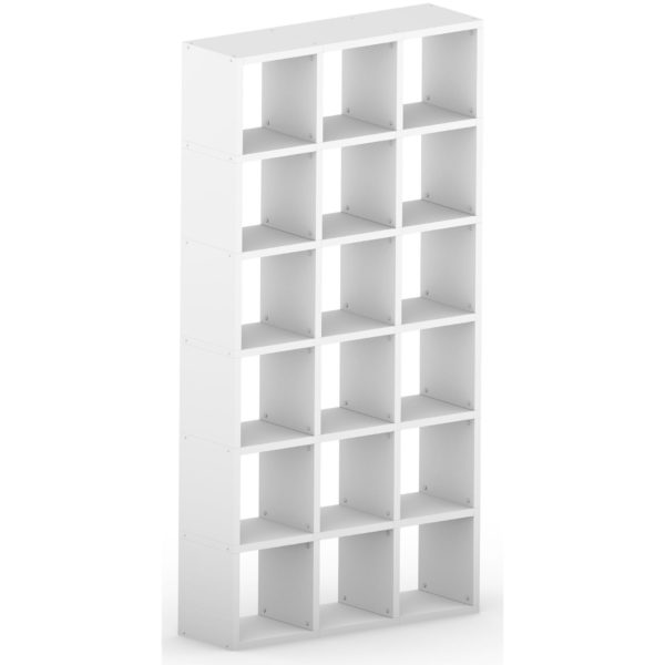 18 Cube White Vertical <br> 109.6L x 216.4H x 32.8D