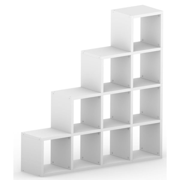 White Modular 4 Step <br> 145.2L x 145.2H x 32.8D
