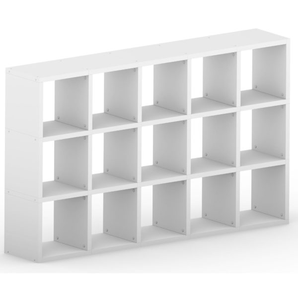 White Modular 3×5 Cube <br> 180.8L x 111.6H x 32.8D