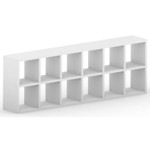 Modular 12 Horizontal White <br> 216.4L x 76H x 32.8D